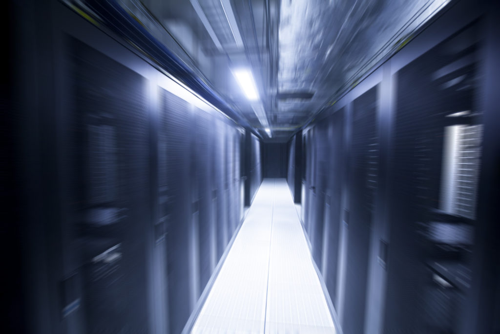 Blurred Server Room